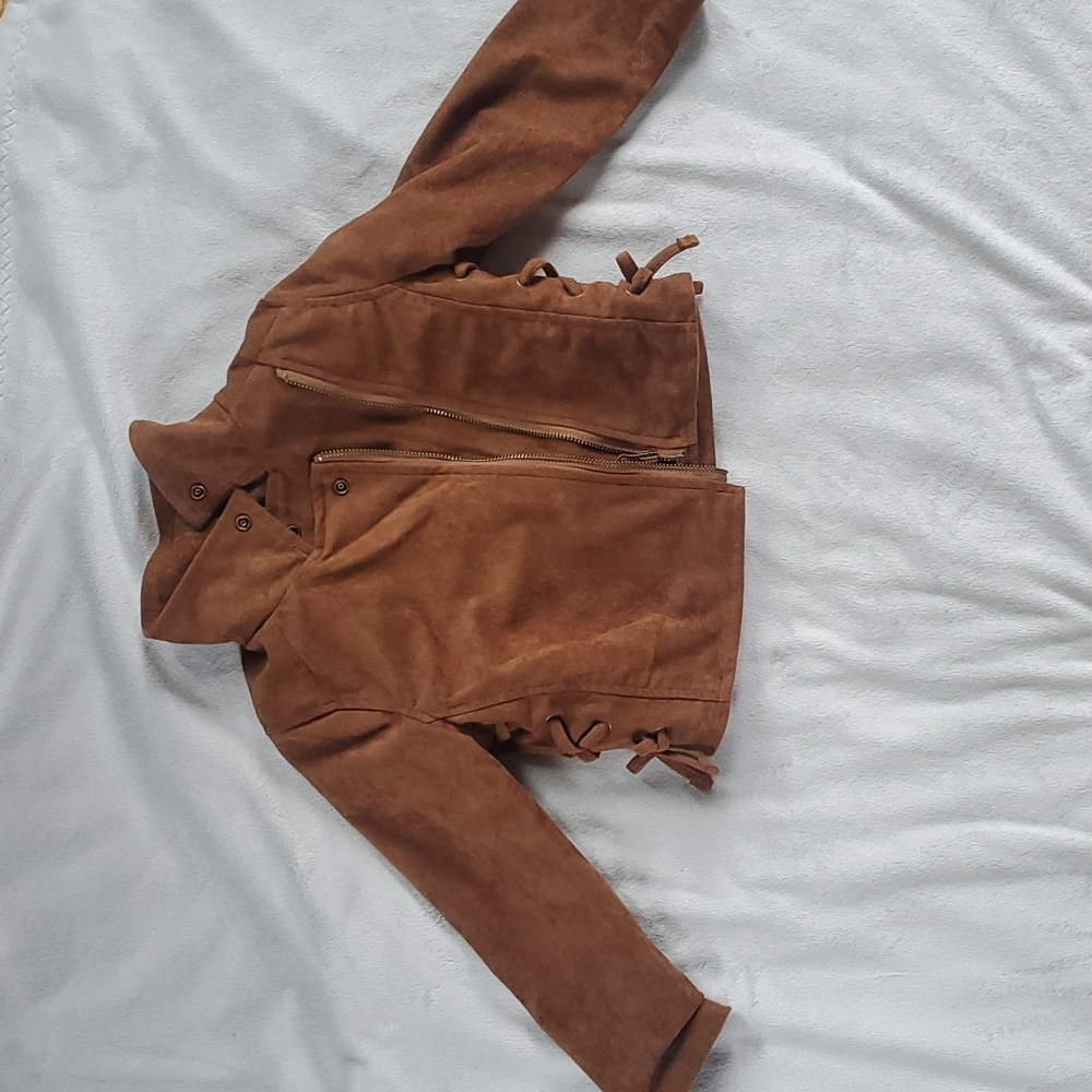 NWOT Brown 4T fall riding jacket.